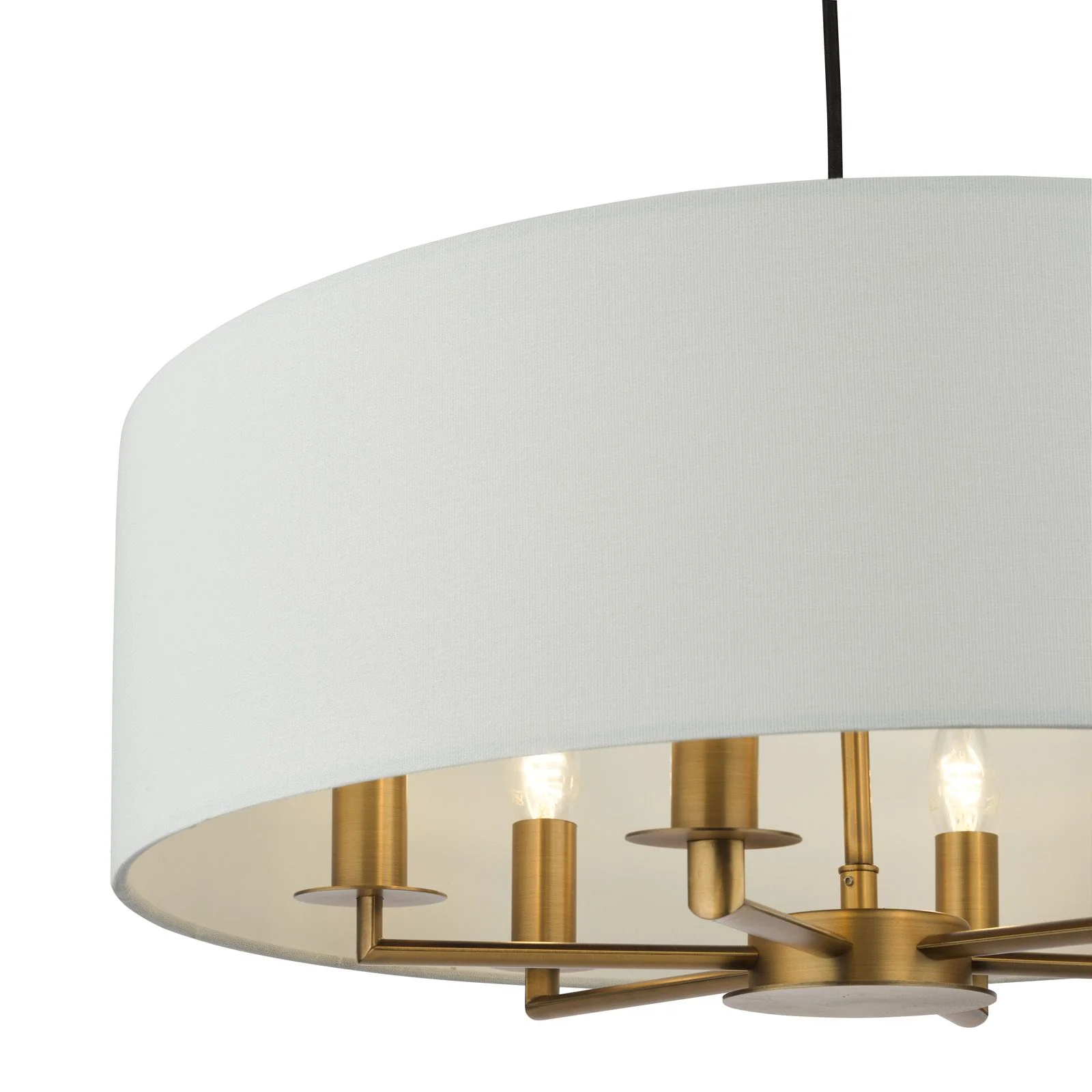 Tyler 6 Light Chadelier - Matt Black/ Antique Bronze Finishes - Image 7