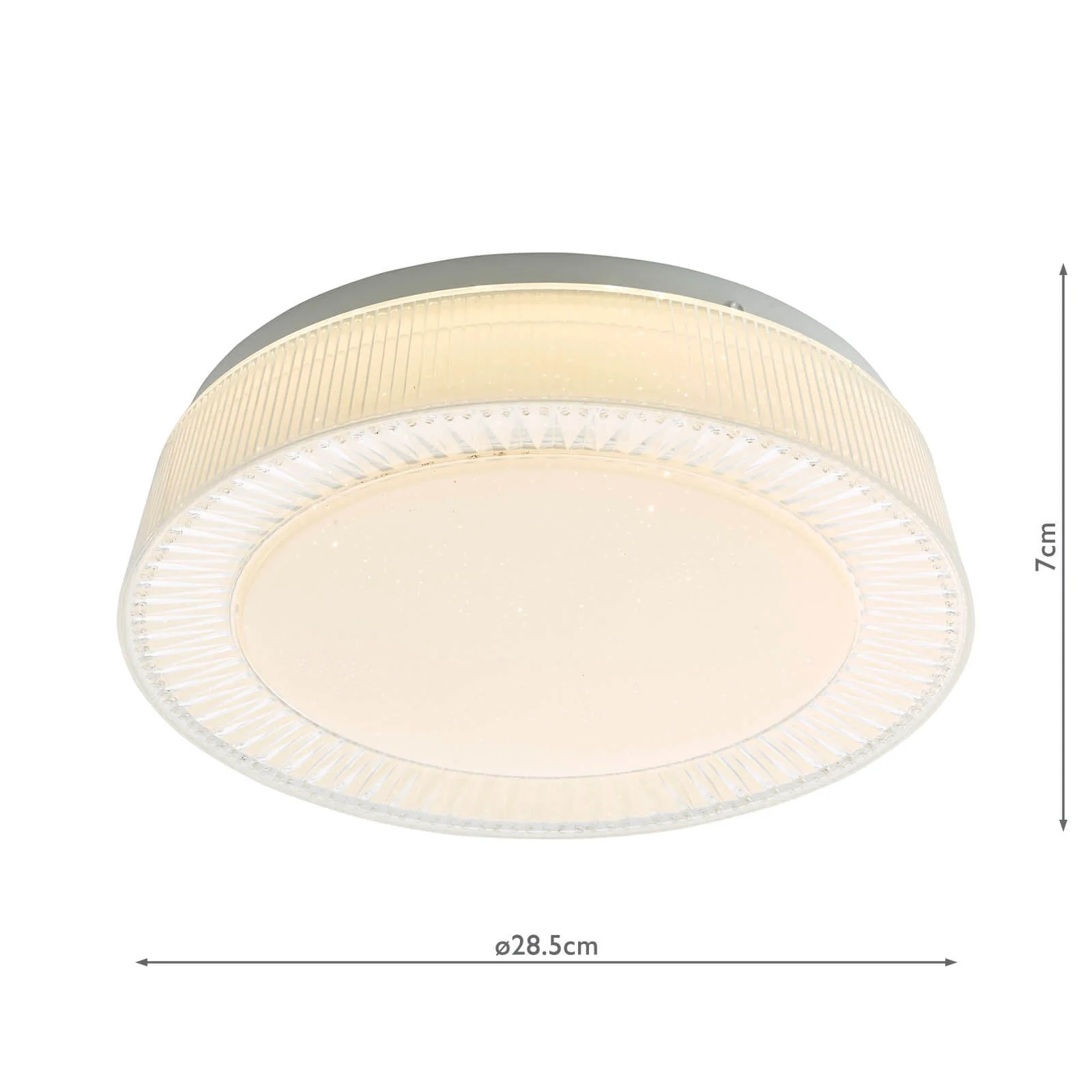 Udell Flush White Acrylic LED Light - Image 4