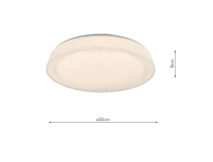 Udell Flush White Acrylic LED Light - Image 6
