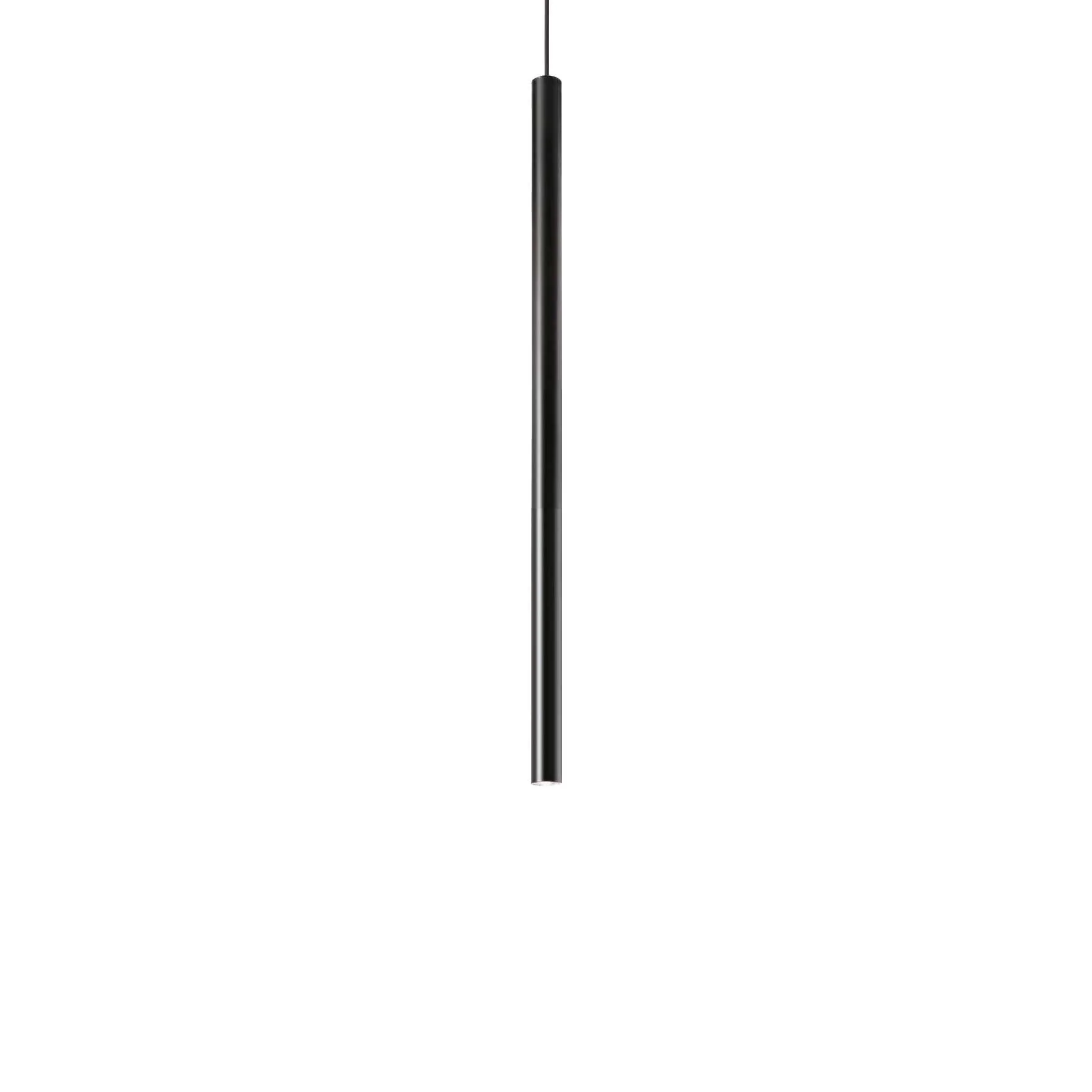 Ultrathin Pendant Light Fitting - White/Chrome/Black Finish - Image 4