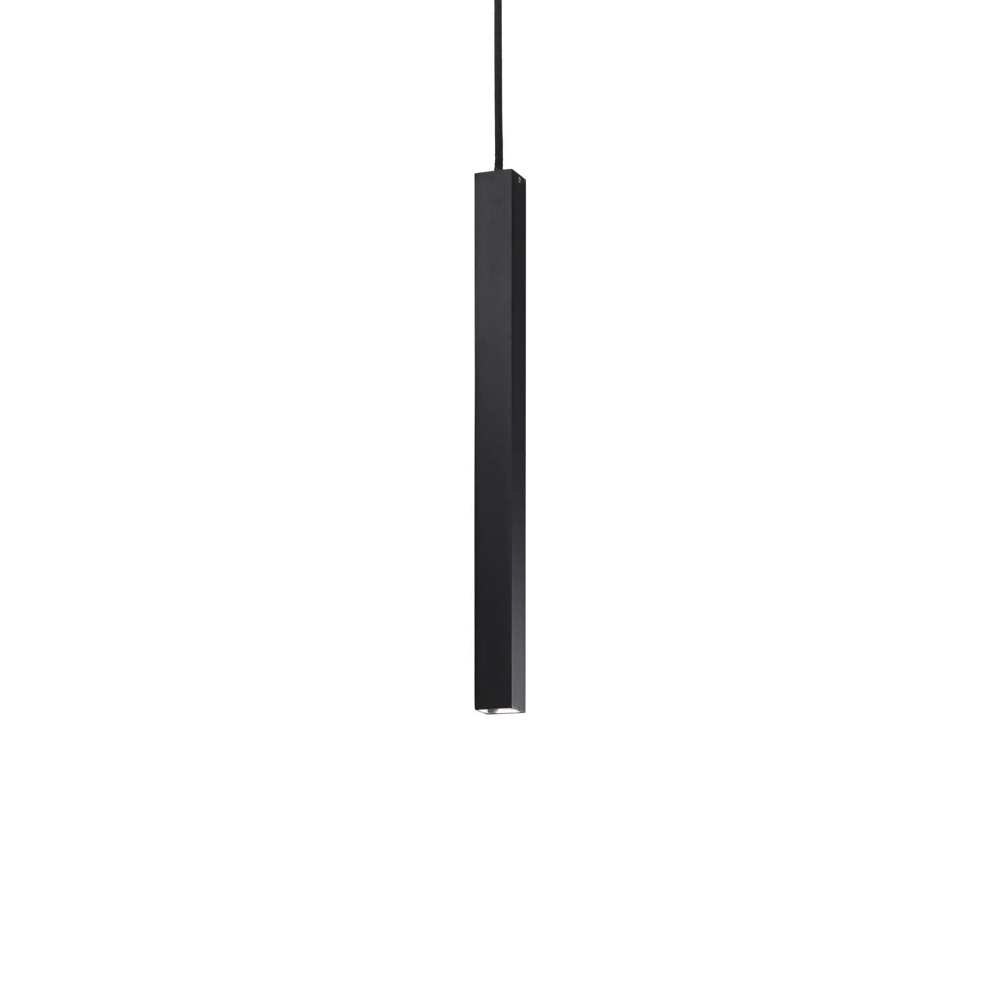 Ultrathin Pendant Light Fitting - White/Chrome/Black Finish - Image 6