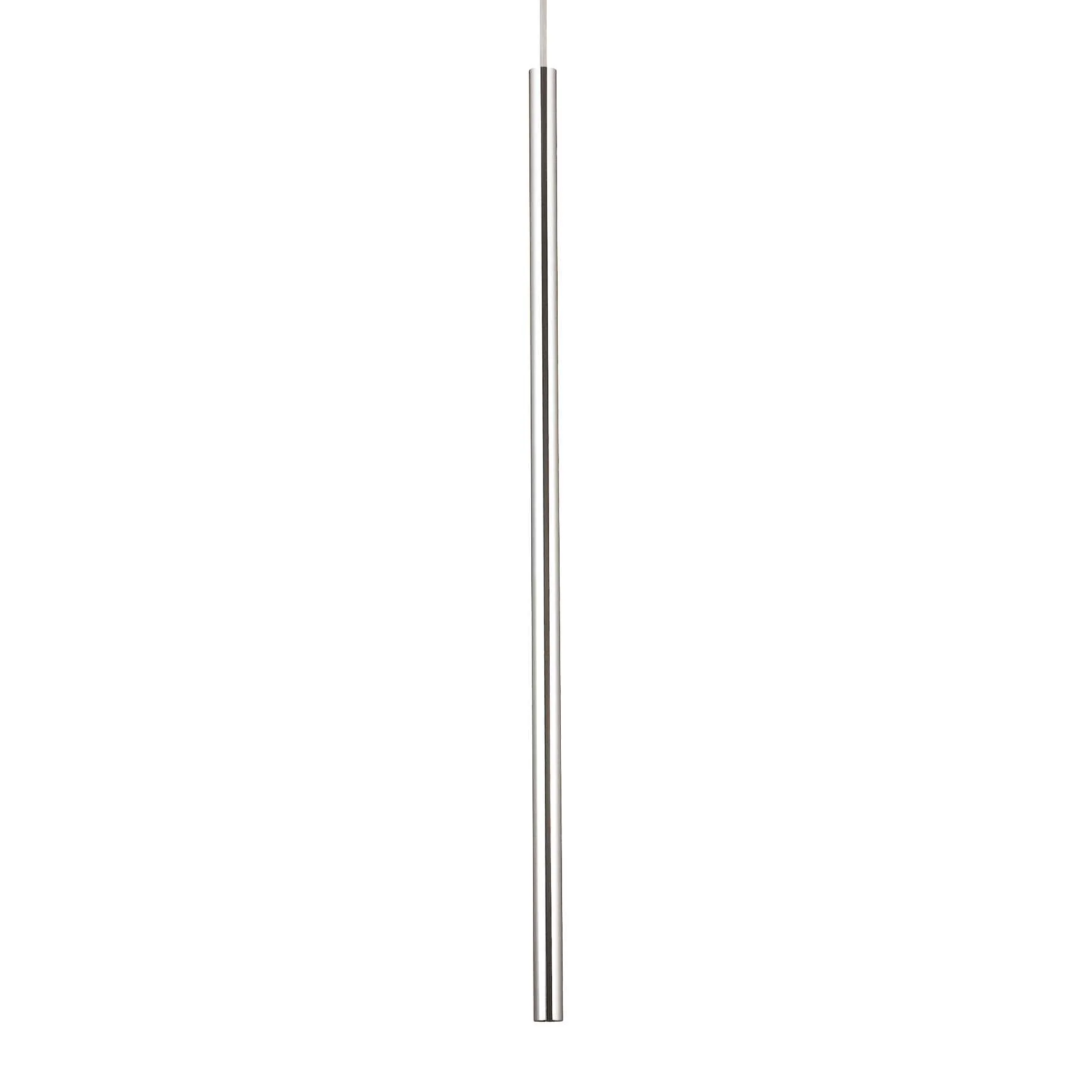 Ultrathin Pendant Light Fitting - White/Chrome/Black Finish - Image 8