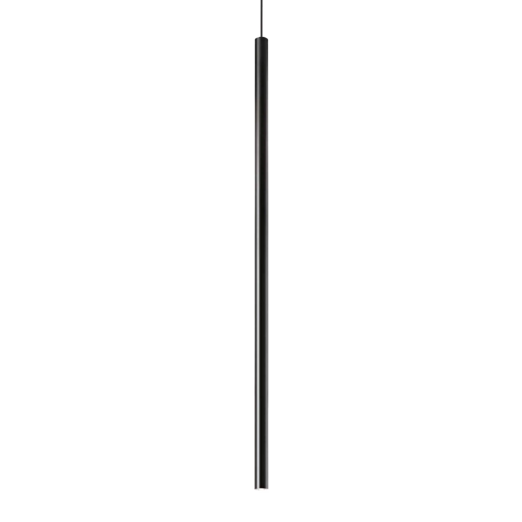Ultrathin Pendant Light Fitting - White/Chrome/Black Finish - Image 9