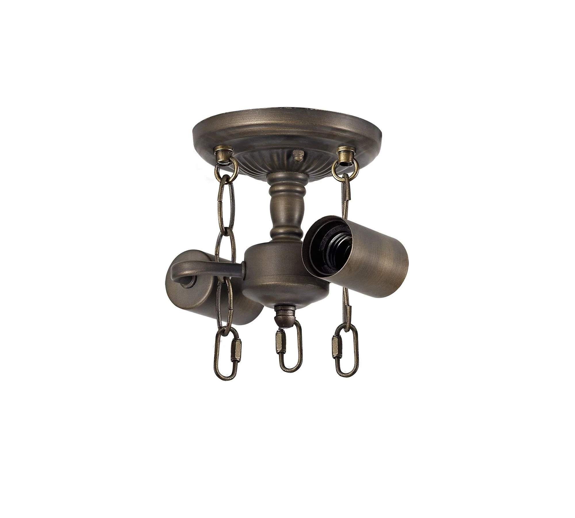 Umbria 2 Light Semi Ceiling E27 With 30cm Tiffany Shade - Image 6