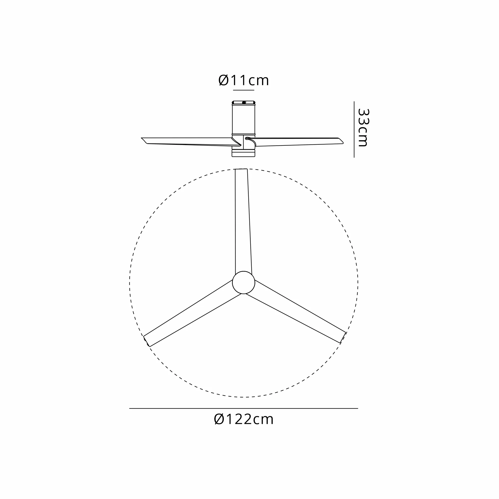 Up Down LED Fan Remote Control - White - Image 3