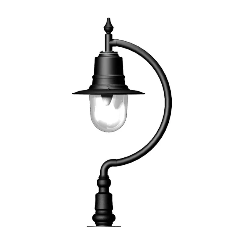 Upfield 1Lt Teardrop Narrow Pier Light - Cast Iron/Copper - Image 6