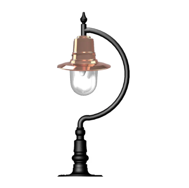 Upfield 1Lt Teardrop Pier Light - Cast Iron/Copper - Image 22