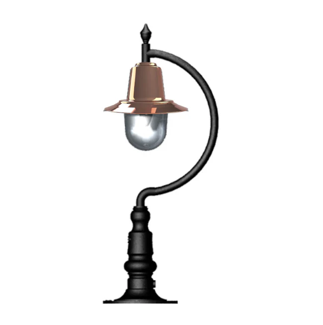 Upfield 1Lt Teardrop Pier Light - Cast Iron/Copper - Image 24