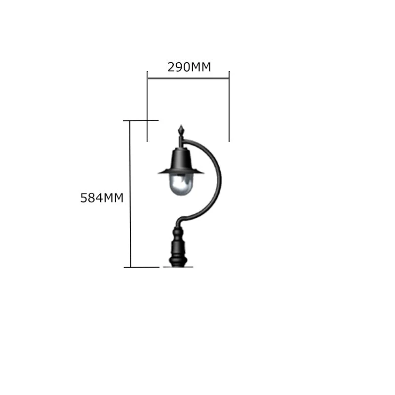 Upfield 1Lt Teardrop Pier Light - Cast Iron/Copper - Image 31
