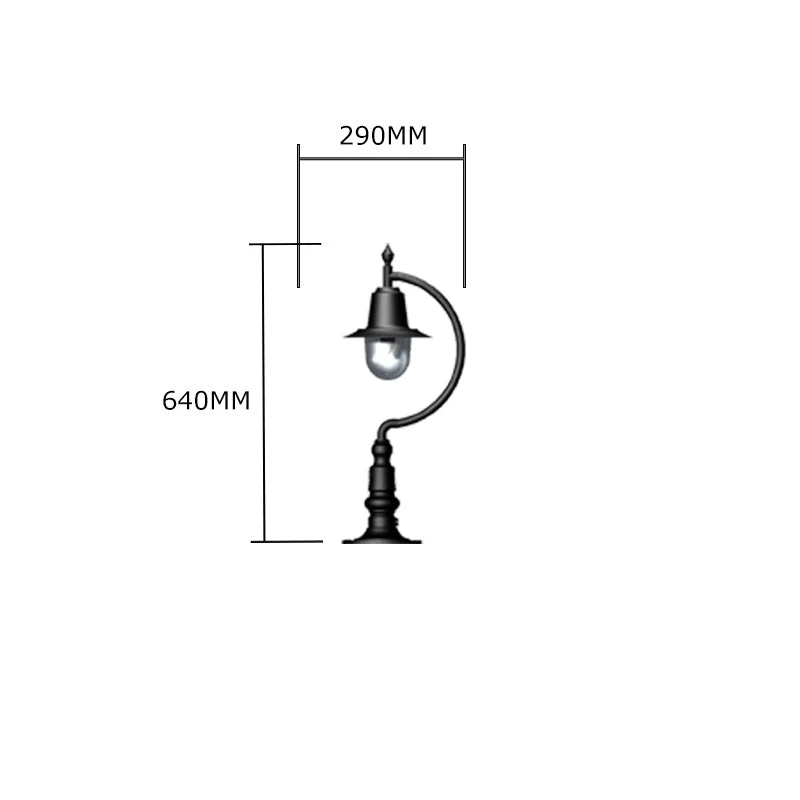 Upfield 1Lt Teardrop Pier Light - Cast Iron/Copper - Image 7