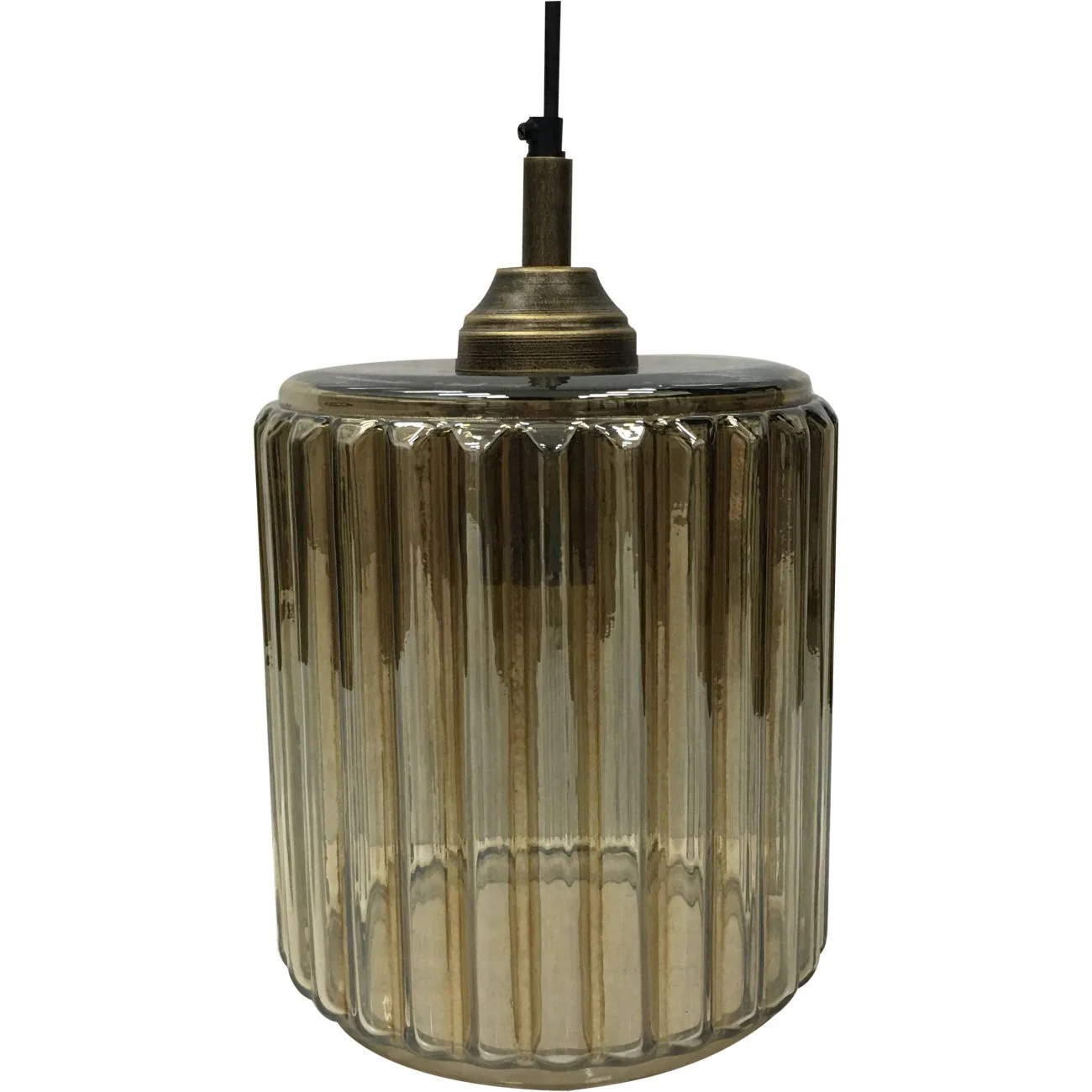 Urban Copper Large Lustre Glass Pendant - Image 2