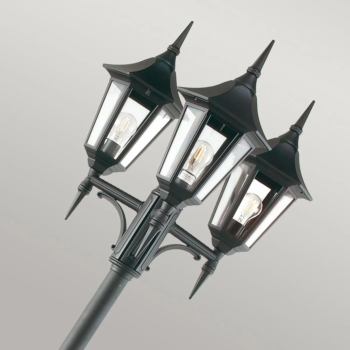 Valencia 1/2/3Lt Head Lamp Post - Black IP54  E27 - Image 11