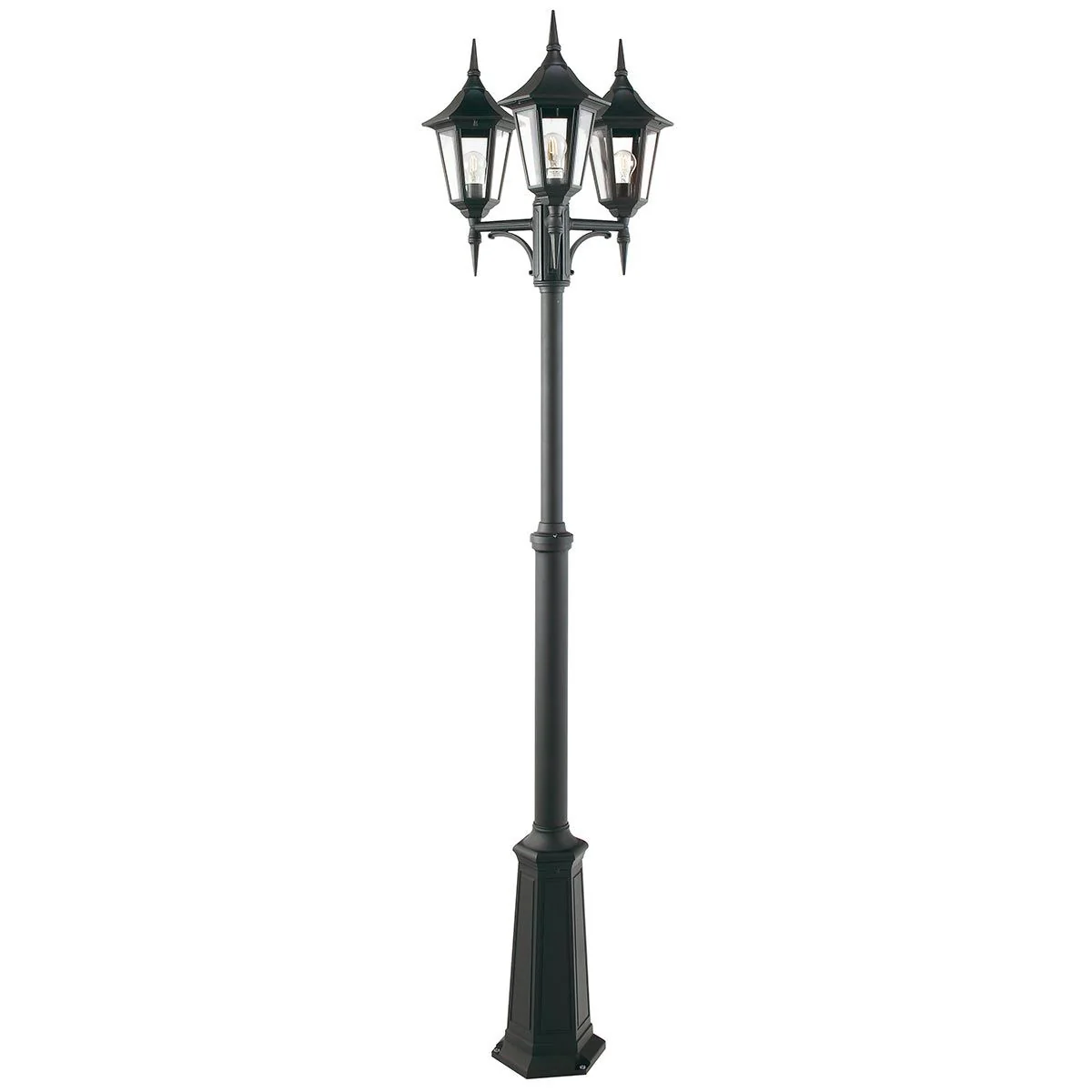 Valencia 1/2/3Lt Head Lamp Post - Black IP54  E27 - Image 14