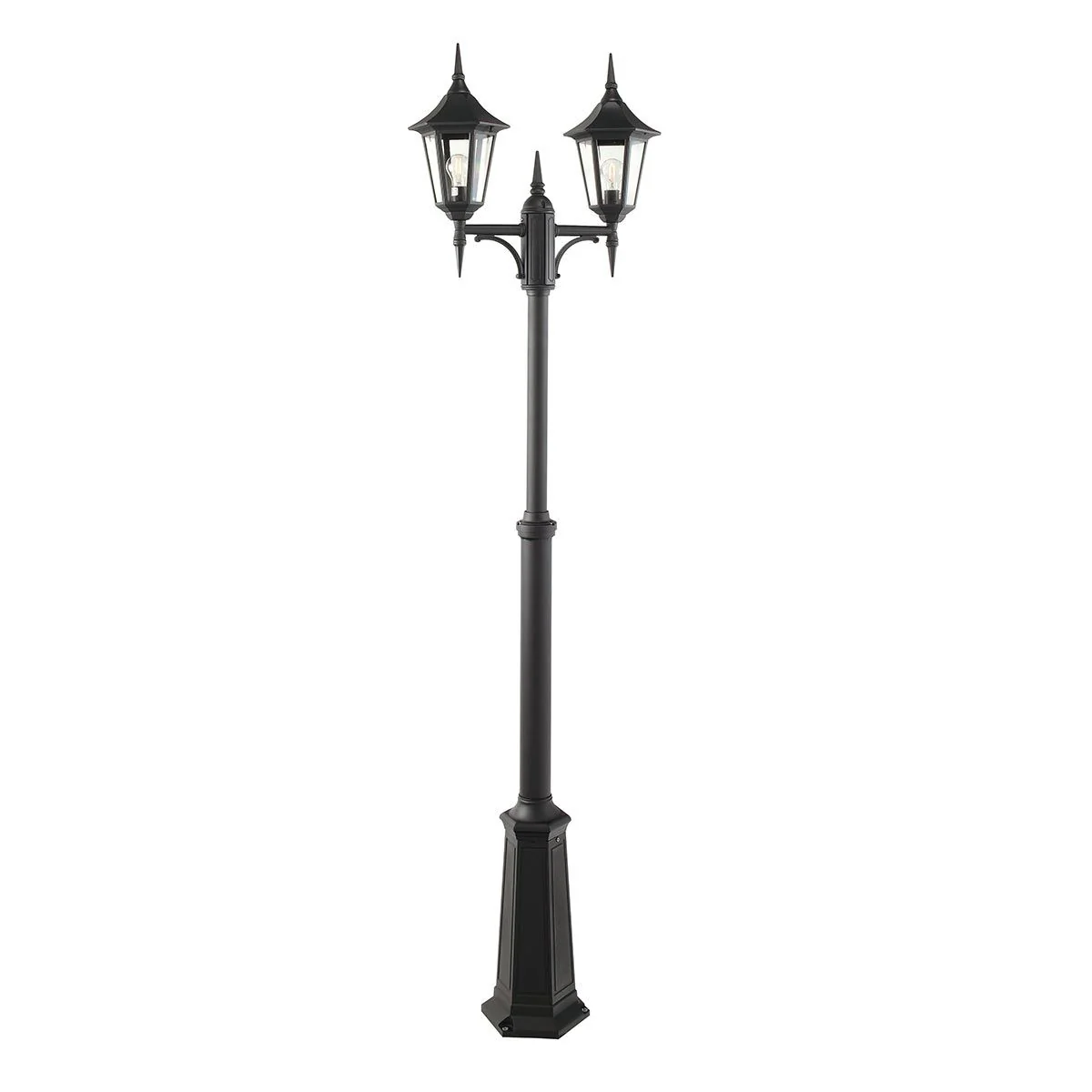 Valencia 1/2/3Lt Head Lamp Post - Black IP54  E27 - Image 2