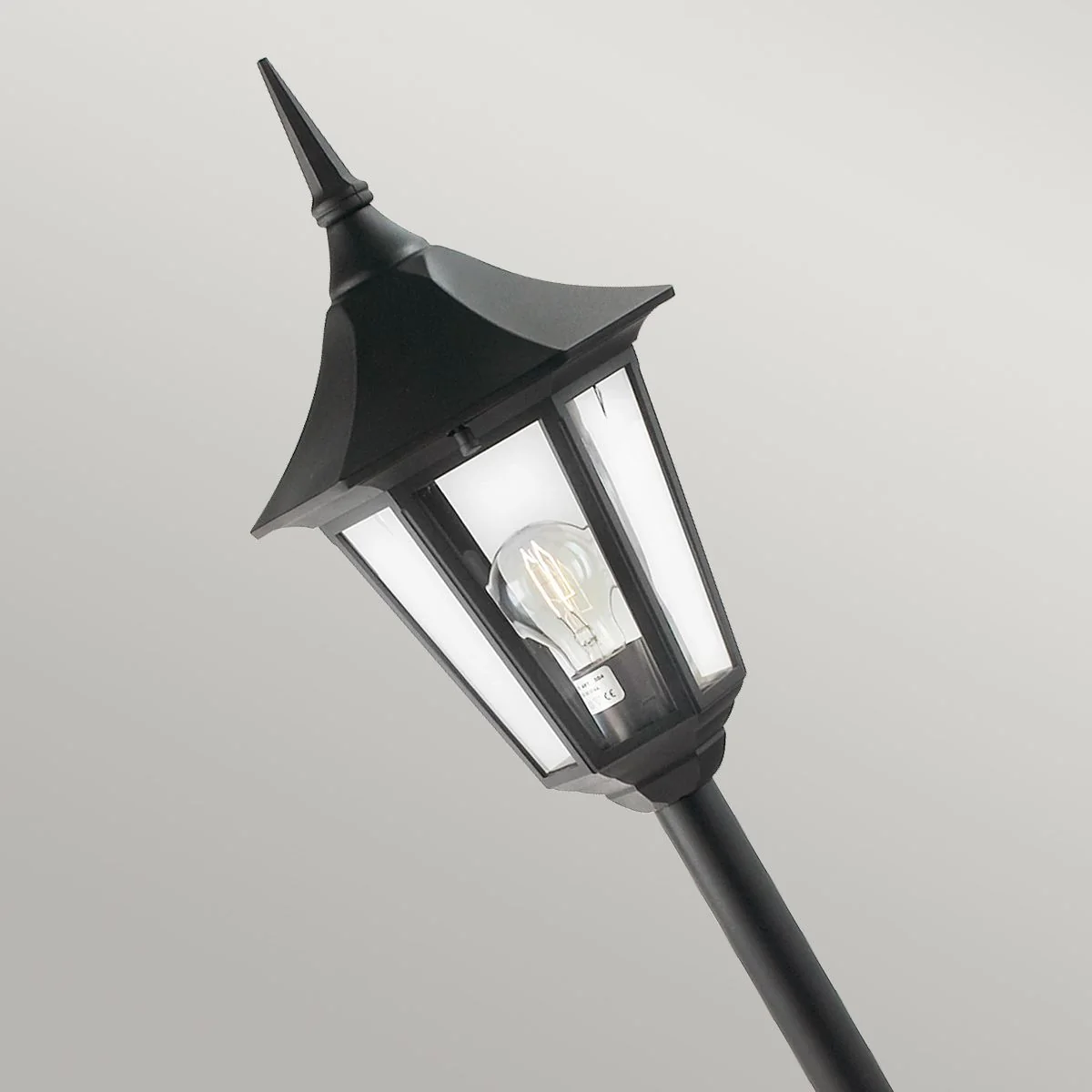 Valencia 1/2/3Lt Head Lamp Post - Black IP54  E27 - Image 4