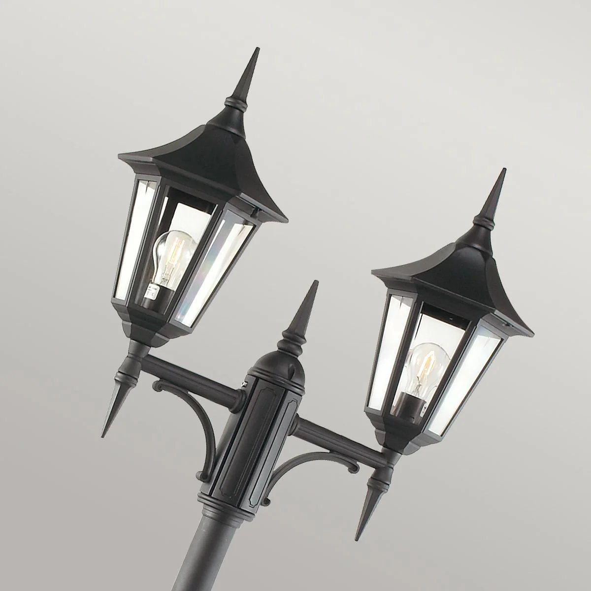 Valencia 1/2/3Lt Head Lamp Post - Black IP54  E27 - Image 8