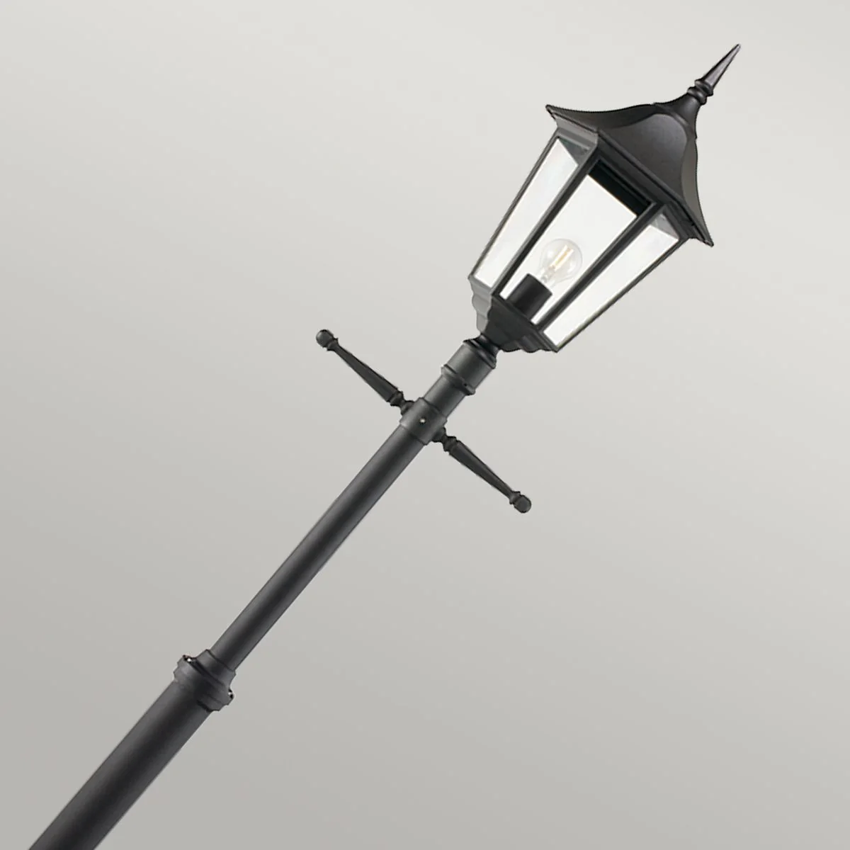 Valencia Grande 1/2Lt Post Light - Black IP54  E27 - Image 2