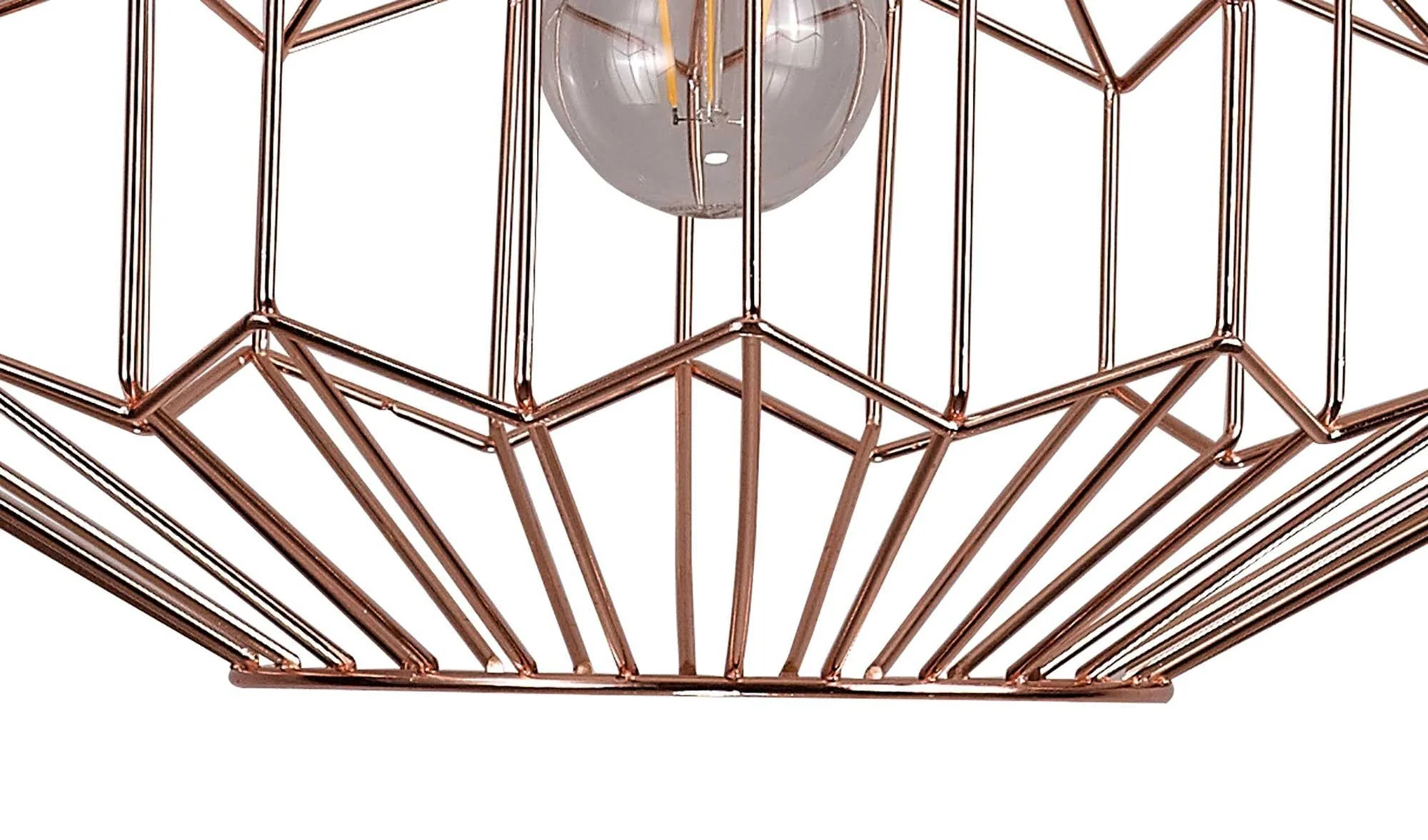 Valencia Medium/Large Pendant, 1 x E27, Antique Copper & Black IP20 - Image 6