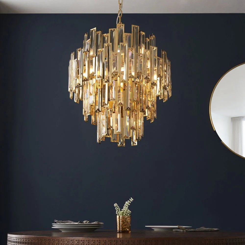 Valentino 12/15Lt Champagne Crystal Pendant - Image 3