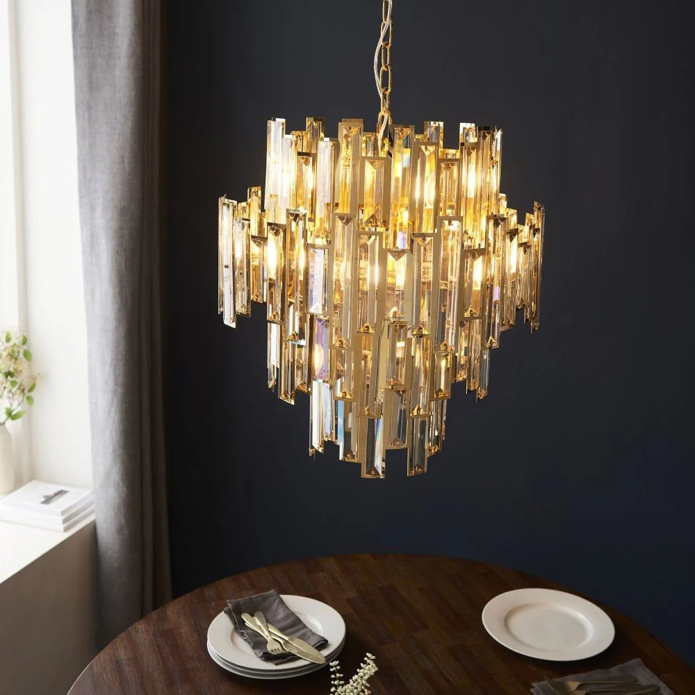 Valentino 12/15Lt Champagne Crystal Pendant - Image 4