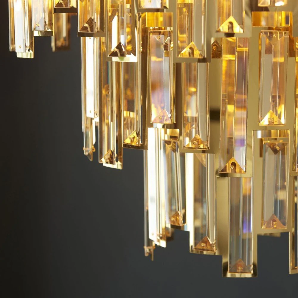 Valentino 12/15Lt Champagne Crystal Pendant - Image 5