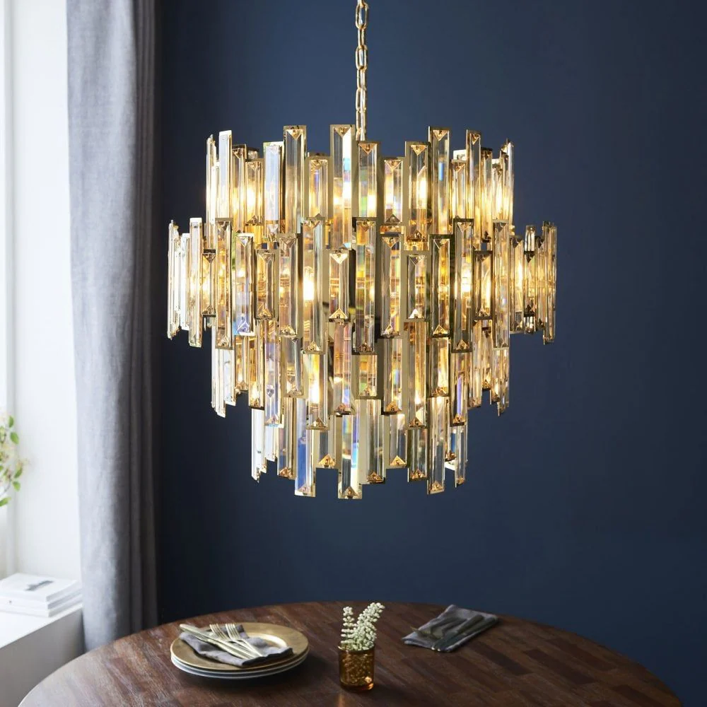 Valentino 12/15Lt Champagne Crystal Pendant - Image 9