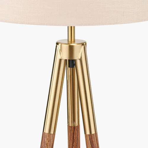 Vali Wood Grain Tripod Floor Lamp - Image 2