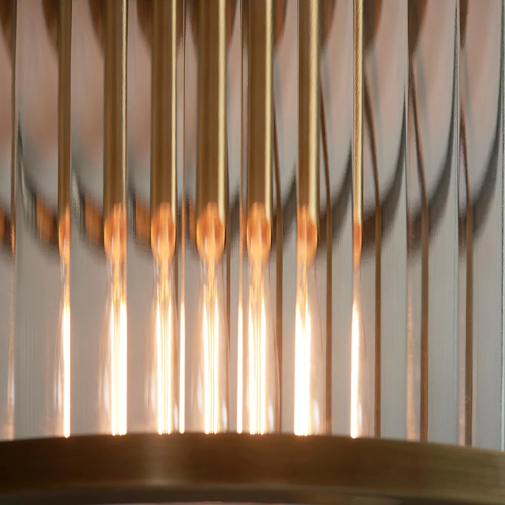 Essa 1Lt Flush Light - Antique Brass - Image 6