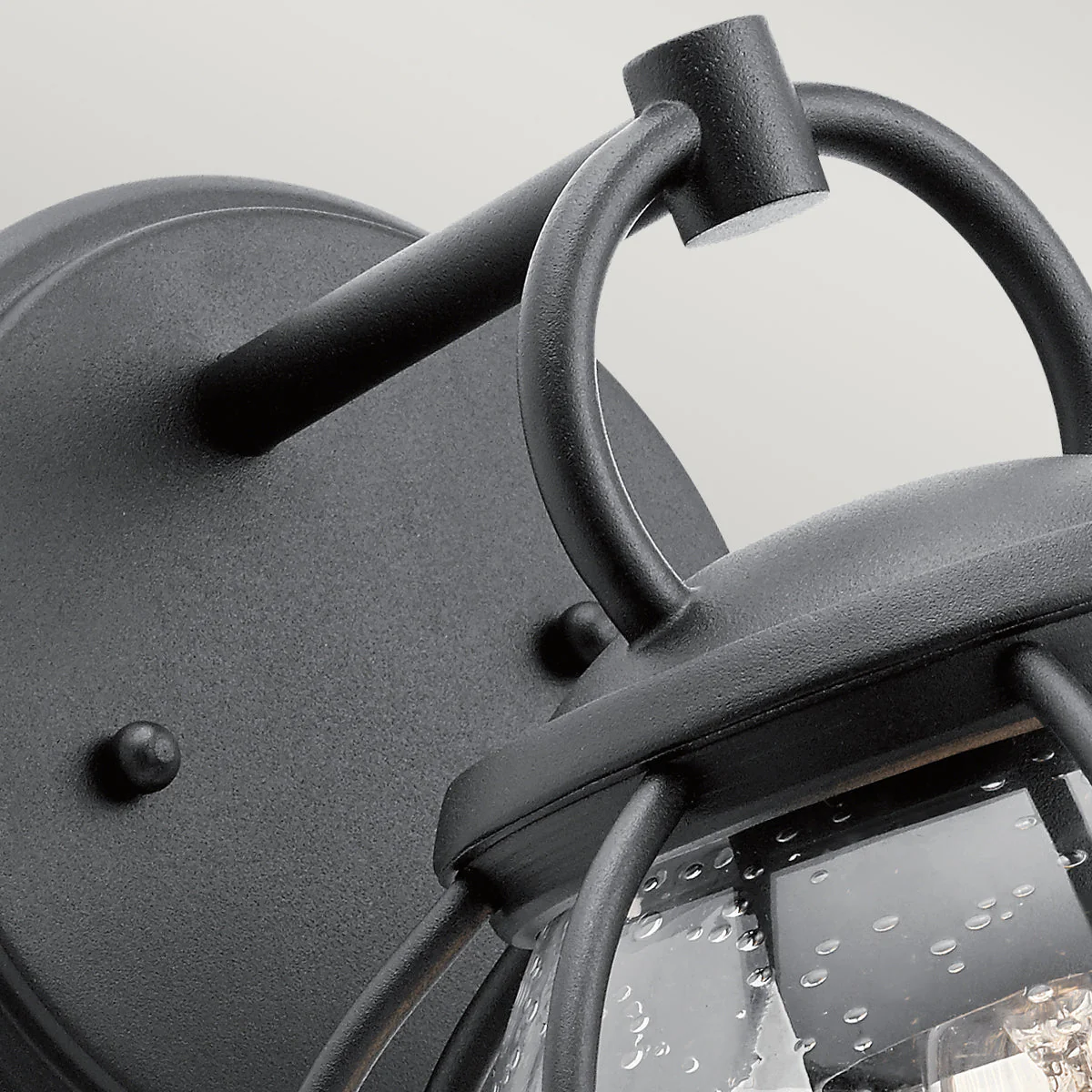 Vandalia Wall Lantern – Textured Black Finish - Image 2