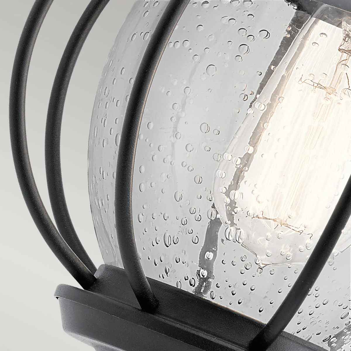 Vandalia Wall Lantern – Textured Black Finish - Image 3
