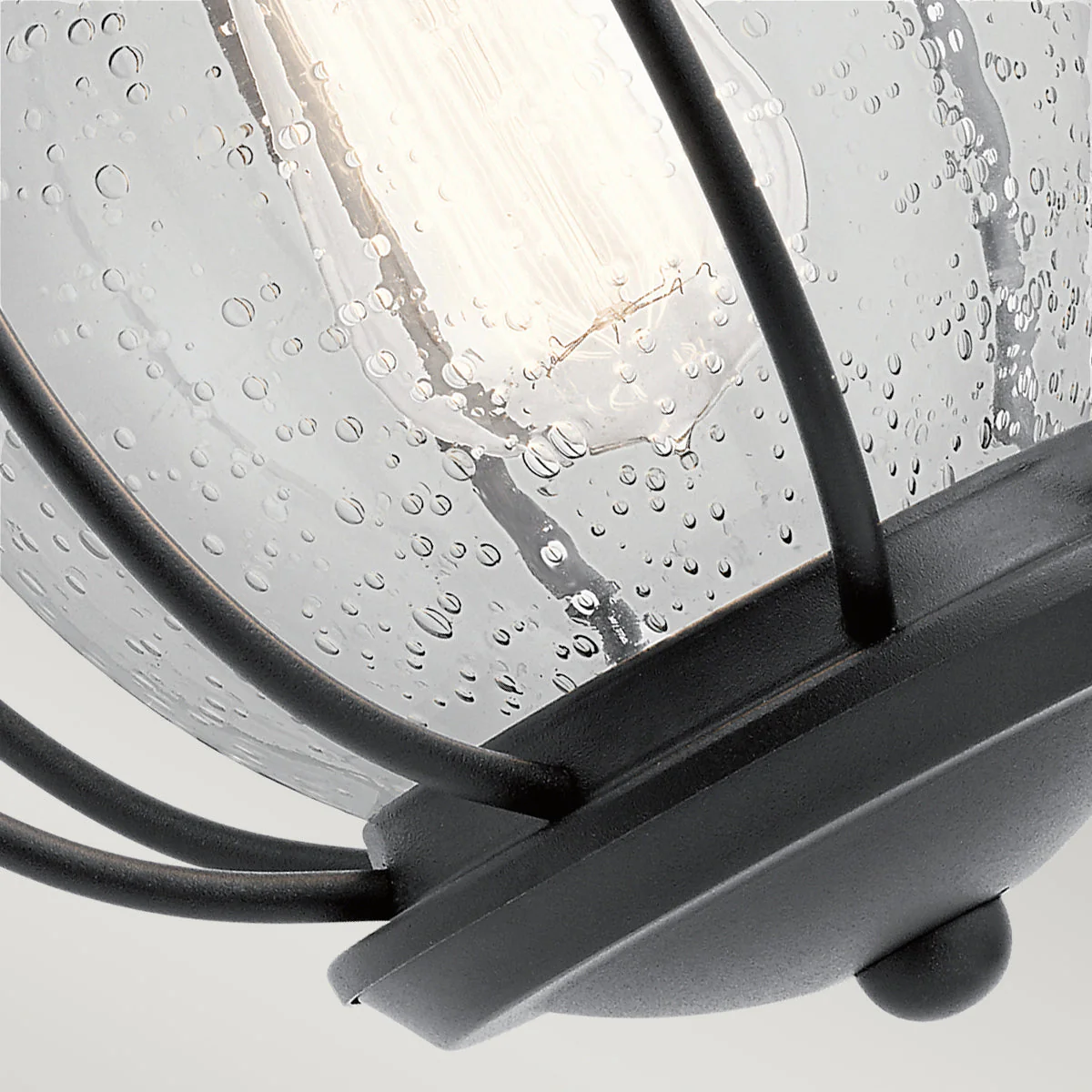 Vandalia Wall Lantern – Textured Black Finish - Image 4