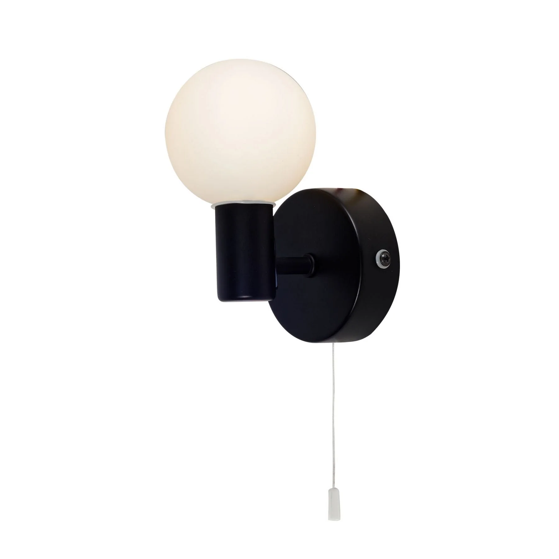 Vanity 1Lt Wall Light IP44 - Polished Chrome/Matt Black - Image 3