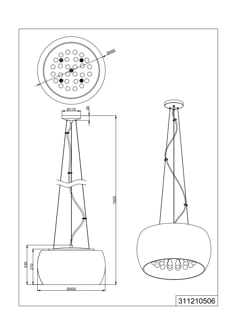 Vapore 5/6Lt  Crystal Ceiling Light - Image 2