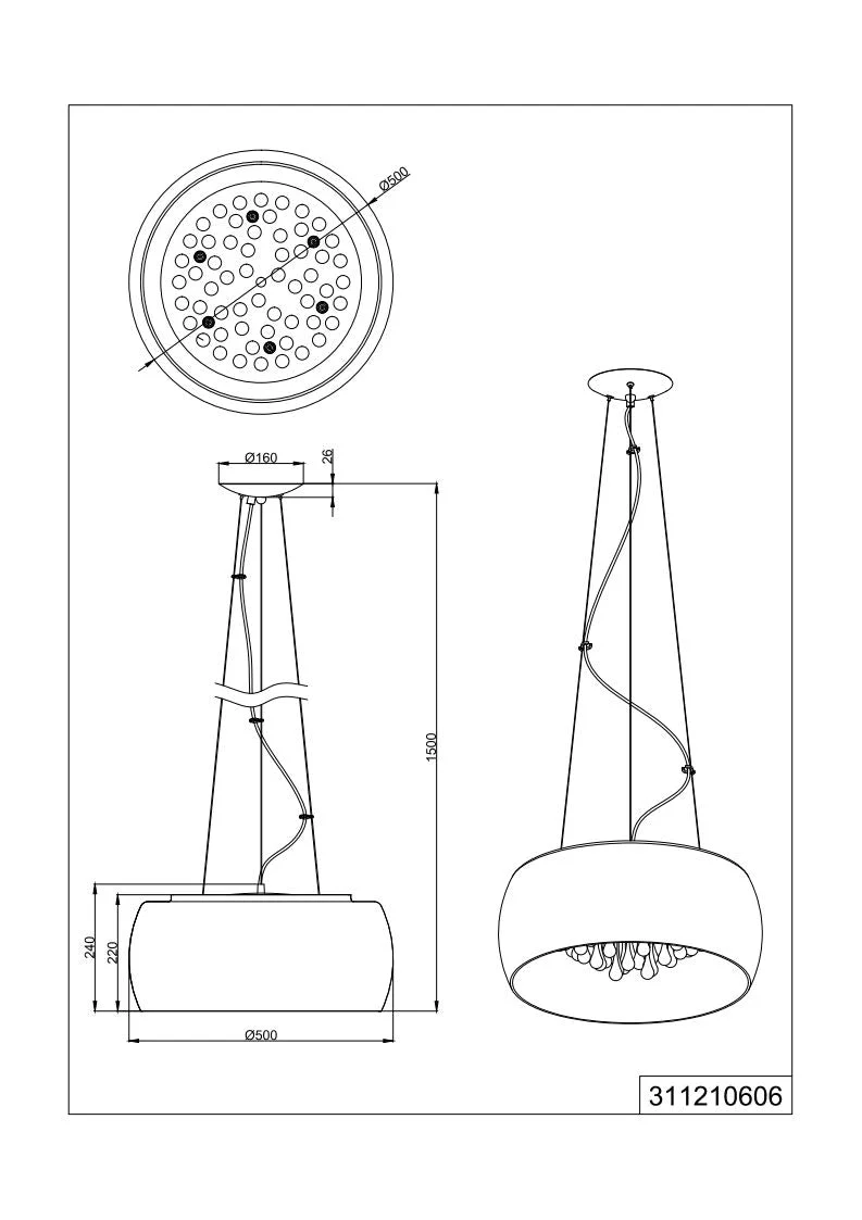 Vapore 5/6Lt  Crystal Ceiling Light - Image 4