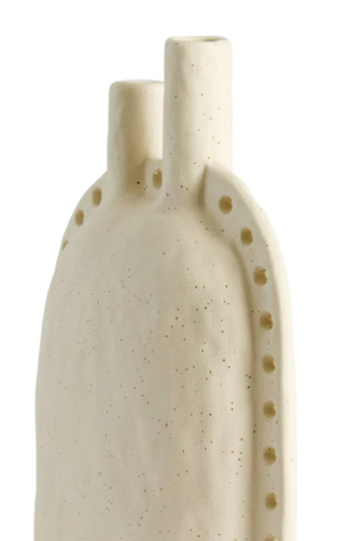 VARAZZA Vase Deco - Ceramics Matt Beige - Image 4