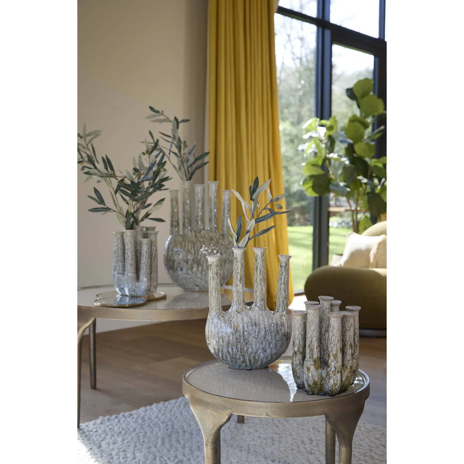 Leanja Decorative Vase - Beige - Image 2