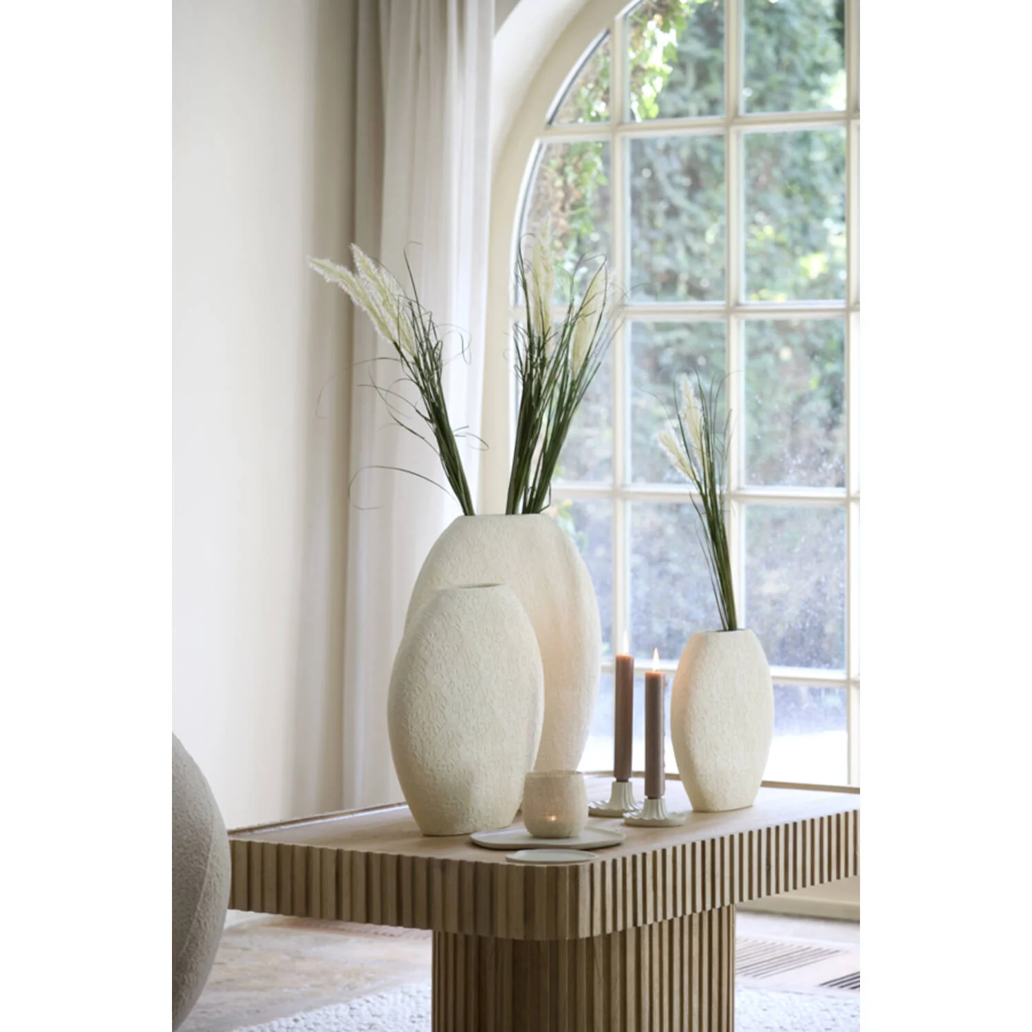 Vase Deco Renda Cream - Image 2