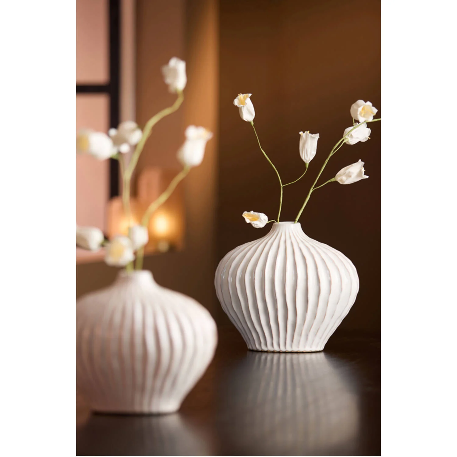 Vase Deco Lorito Ceramics Cream - Image 2