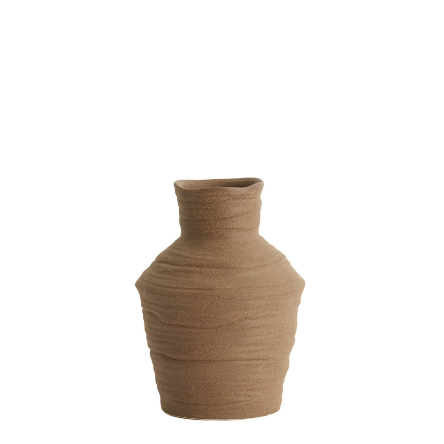 Greccio Vase Deco- Ceramics Matt Brown - Image 3