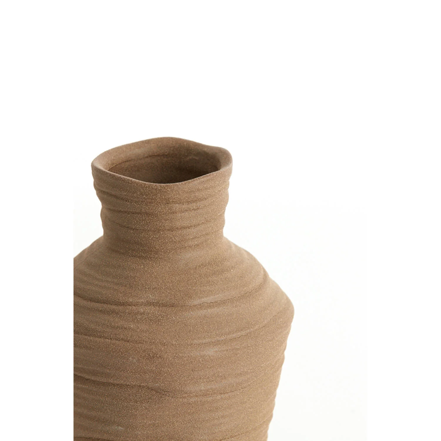 Greccio Vase Deco- Ceramics Matt Brown - Image 5