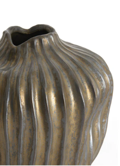 VECHHIA Vase Deco - Ceramics Antique Bronze - Image 2