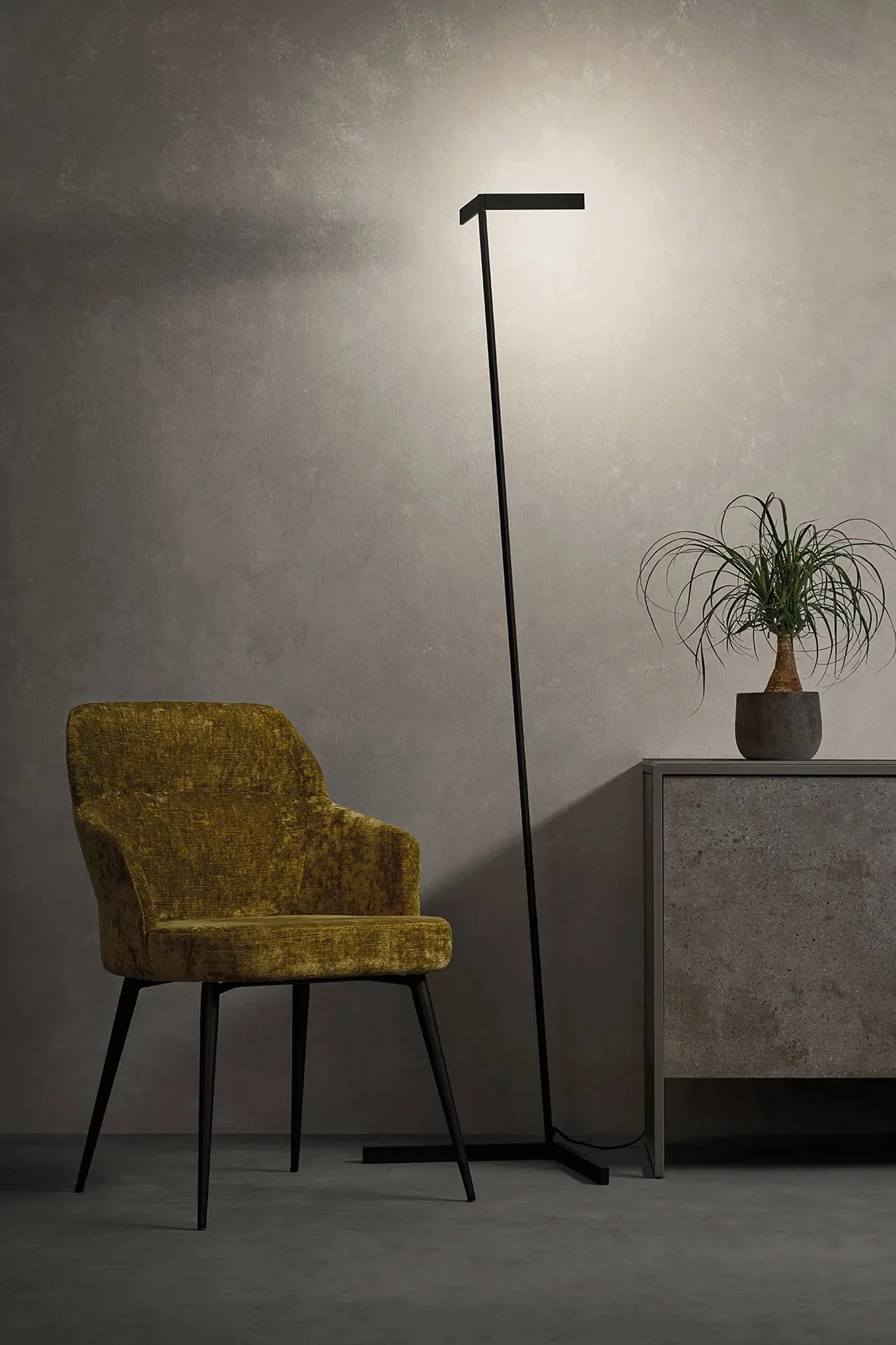 Vector Floor Lamp White, Black, Brown, Gold Finishes - Image 6