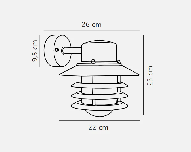 Vejers Up/ Down light- Galvanized/ Black Finish - Image 6