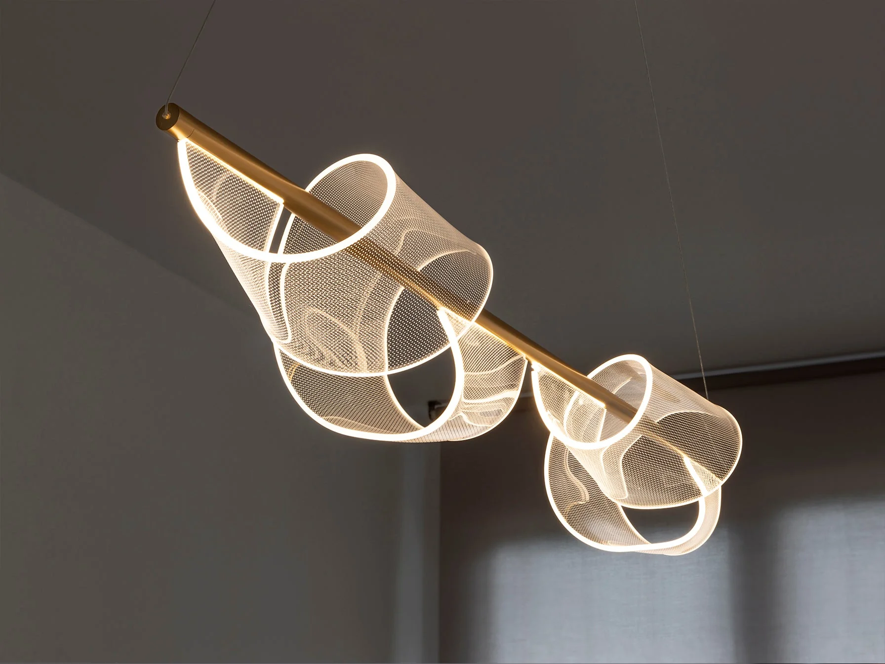 Velas LED Linear Pendant - Matt Gold - Image 5