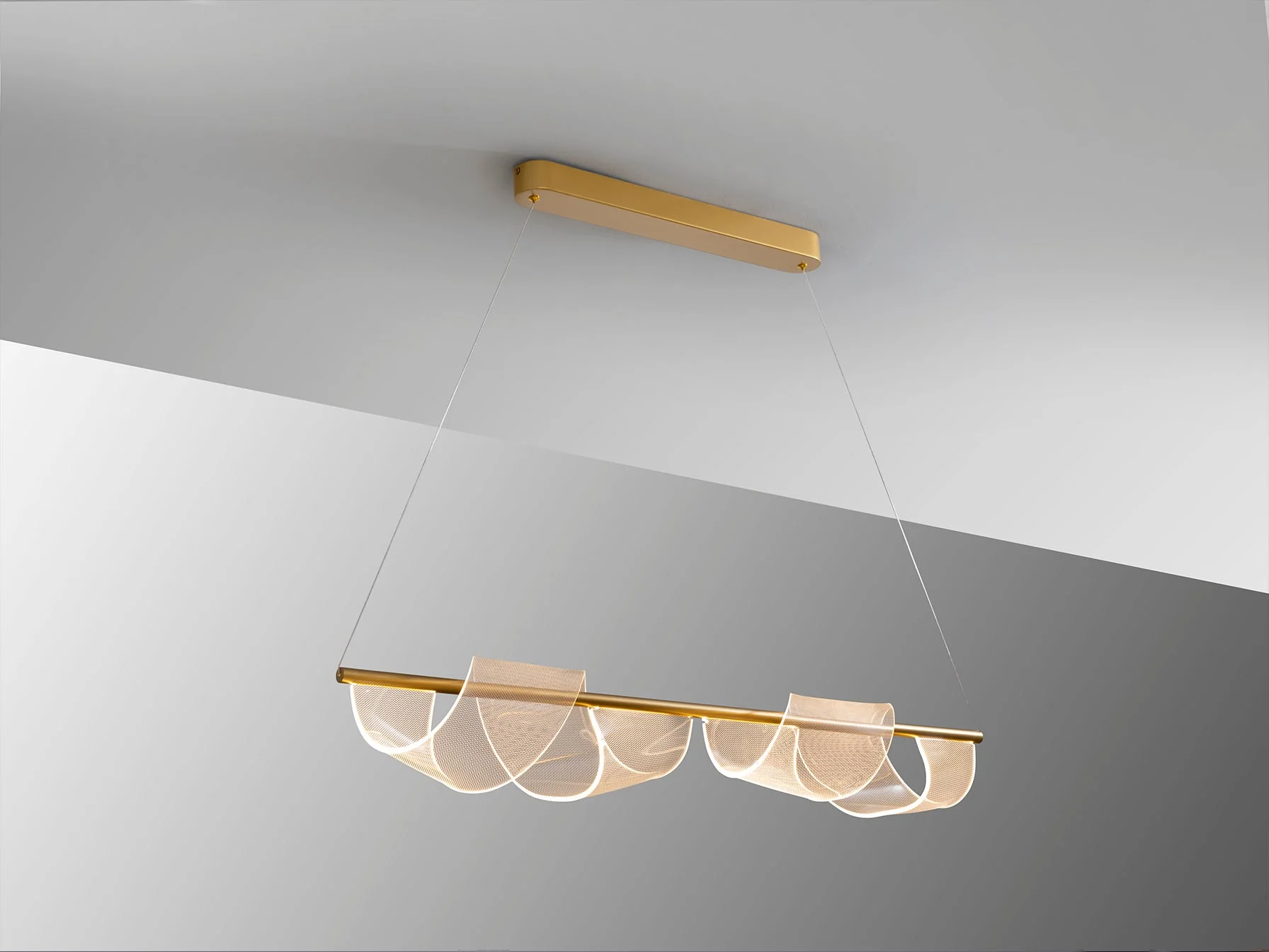 Velas LED Linear Pendant - Matt Gold - Image 6