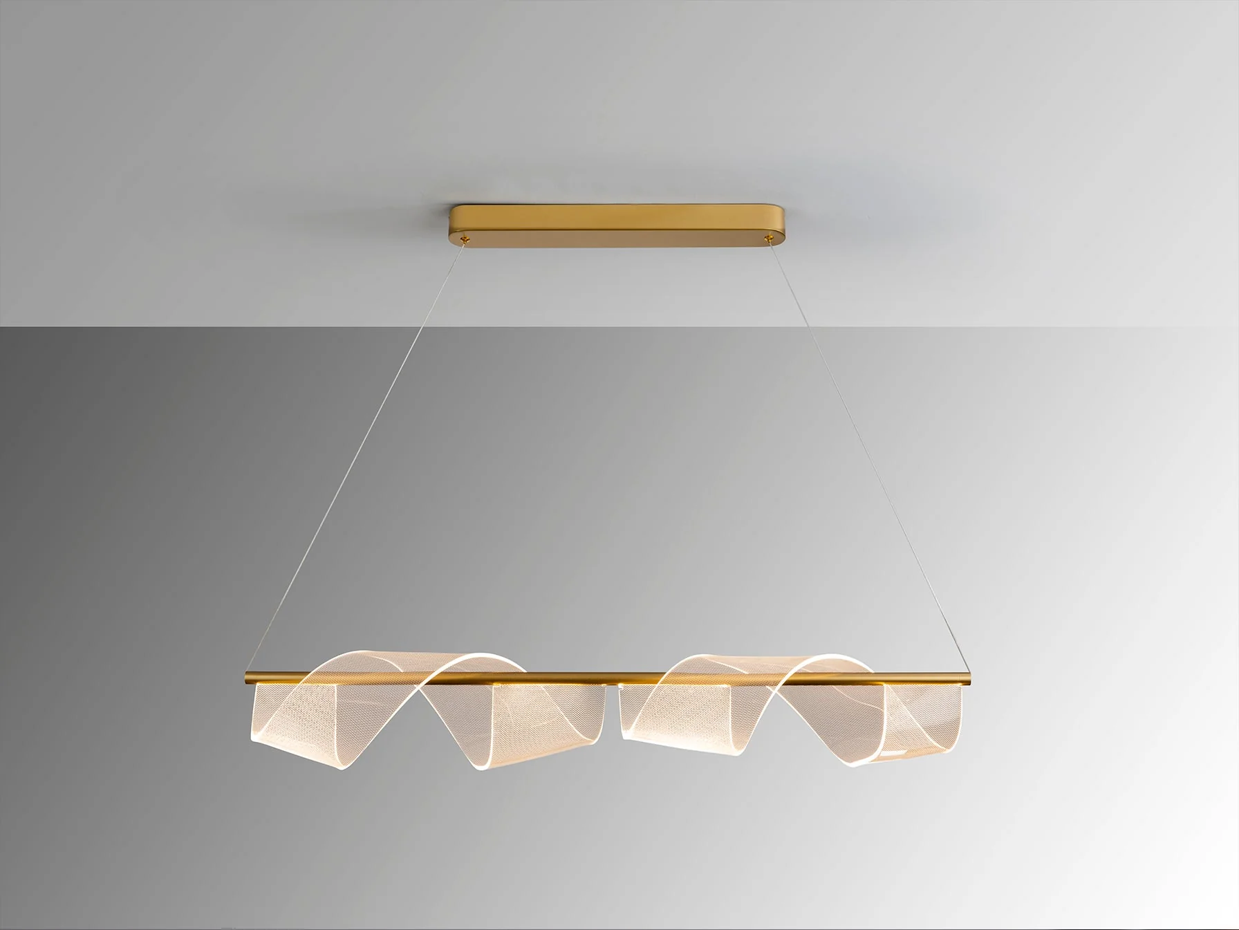 Velas LED Linear Pendant - Matt Gold - Image 7