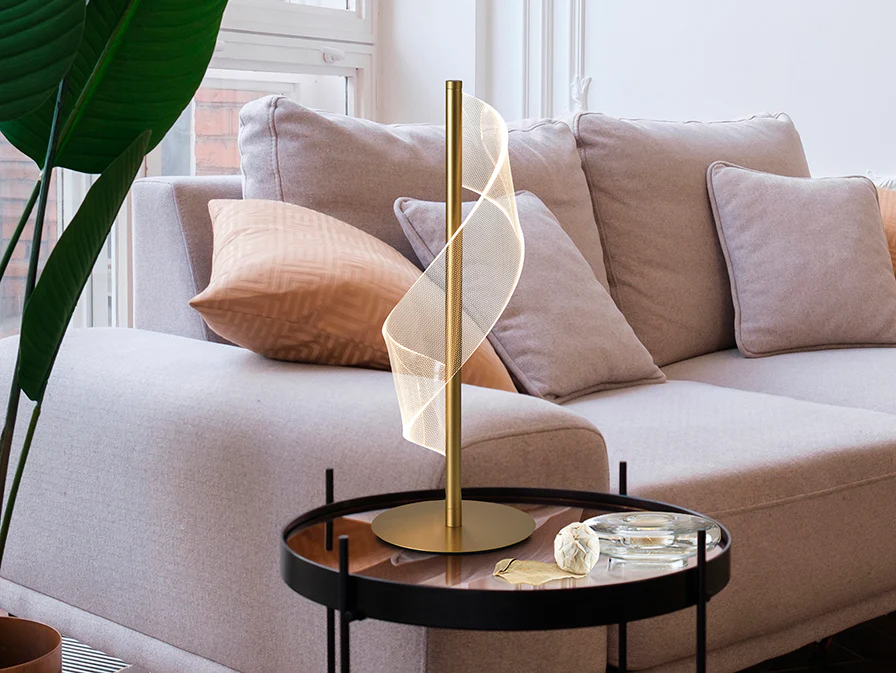 Velas LED Table Lamp- Gold Finish - Image 2