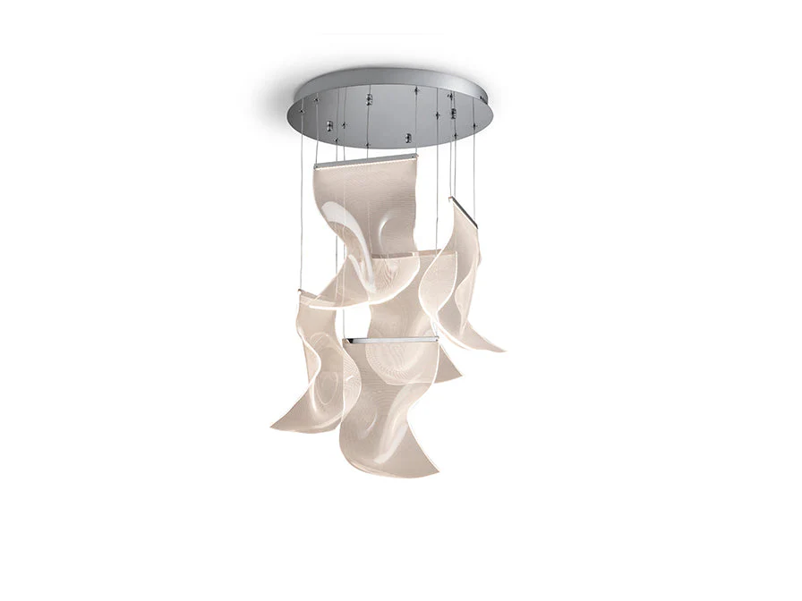 VELOS II - Chrome/Rose Gold Lamp 5/13Lt Ip20 Integrated Led - Image 11