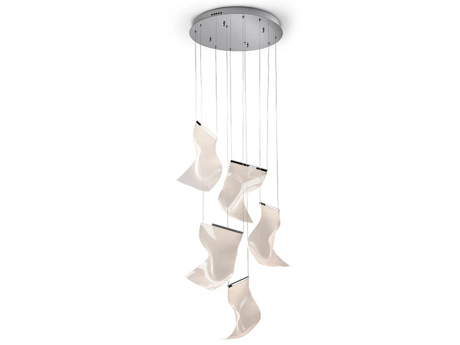 VELOS II - Chrome/Rose Gold Lamp 5/13Lt Ip20 Integrated Led - Image 13