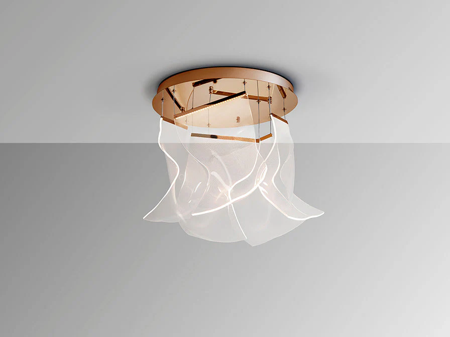VELOS II - Chrome/Rose Gold Lamp 5/13Lt Ip20 Integrated Led - Image 4